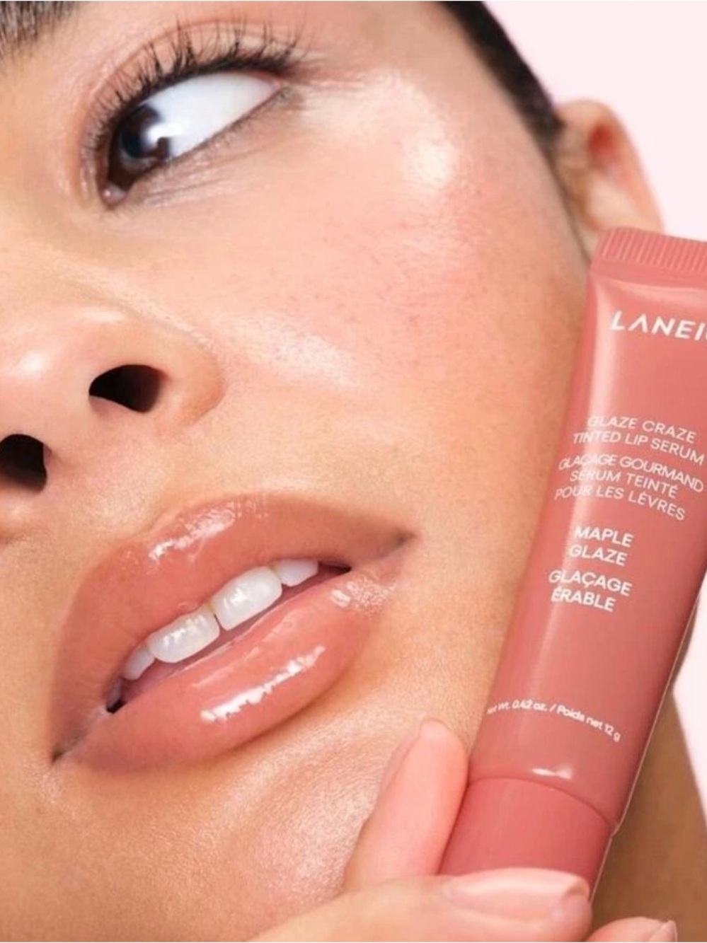 LANEIGE Glaze Craze Tinted Lip Serum - Coral Peach - Picture 3 of 3
